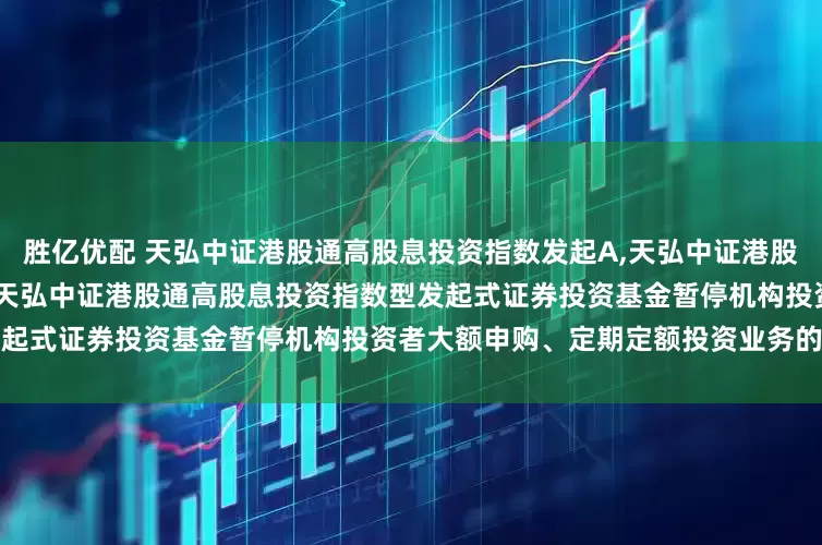 胜亿优配 天弘中证港股通高股息投资指数发起A,天弘中证港股通高股息投资指数发起C: 关于天弘中证港股通高股息投资指数型发起式证券投资基金暂停机构投资者大额申购、定期定额投资业务的公告