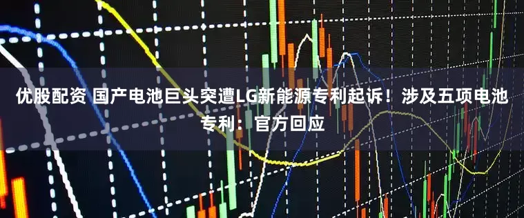 优股配资 国产电池巨头突遭LG新能源专利起诉！涉及五项电池专利：官方回应